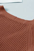 Bishop Sleeve V-Neck Drop Shoulder Button Front Knit Cardigan Sweater